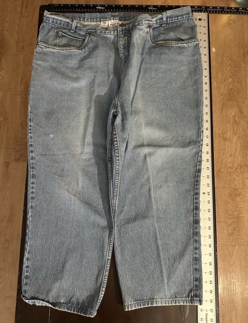 Vintage 1990s Pendleton High Waisted Jeans Womens 20W Baggy straight Leg Denim